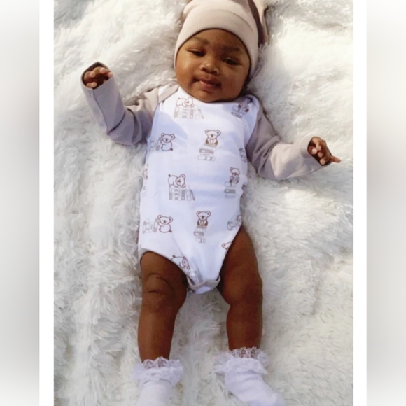 BÈBÈNCA ORGANICS - Unisex Onesie - Books Print - Picture 3 of 5